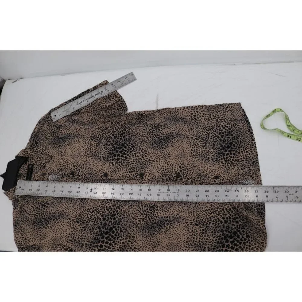 All saints shirt Mens XS Diffusion short sleeve animal print viscose lightweight - Picture 9 of 10